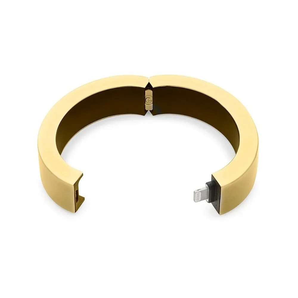 Mark and Graham iPhone Charging Bracelet (Gold) (Initial S Engraved)